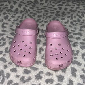 Pink crocs